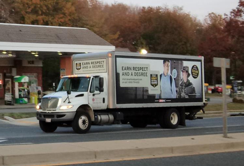 Army National Guard trailer wrap